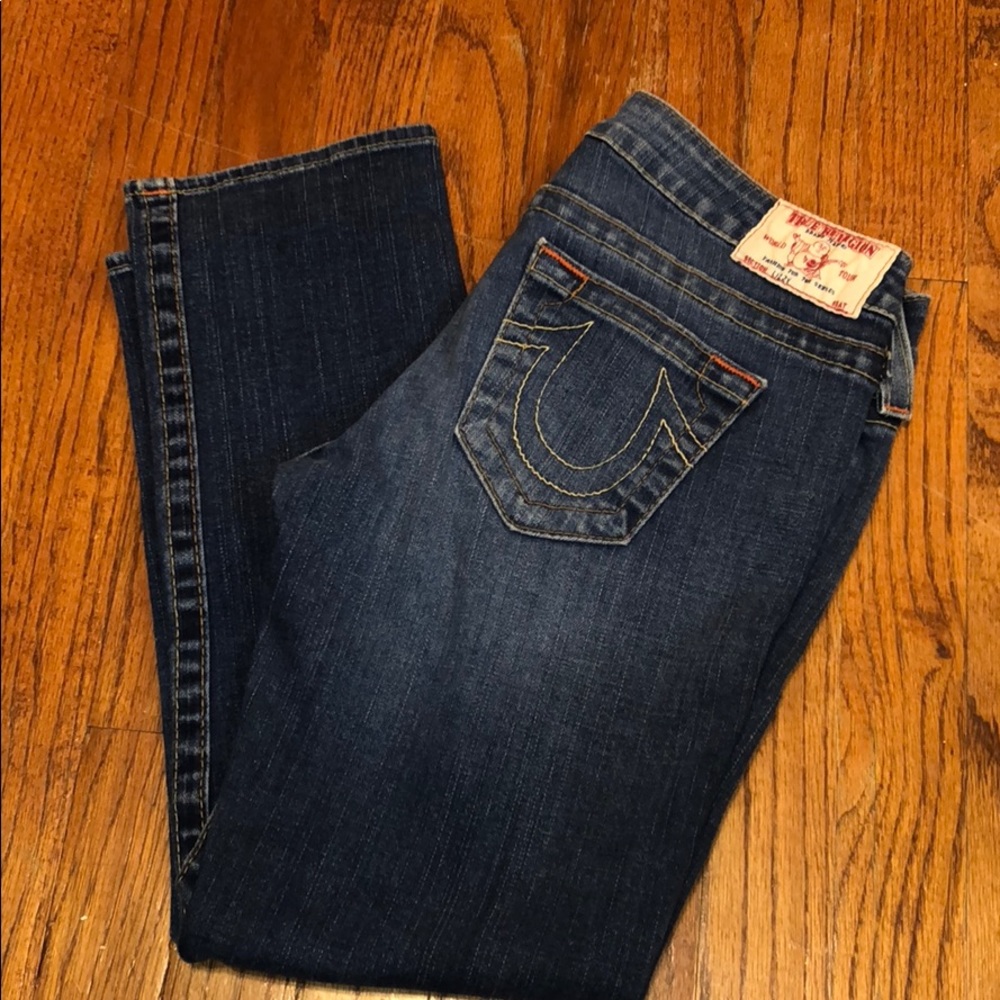 True Religion Litzy crop jeans
